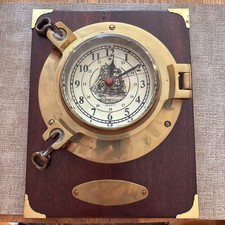 Große Schiffsuhr MESSING Ship