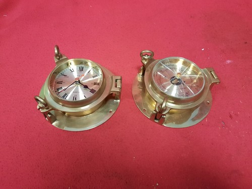 Schiffsuhr uhr messing - 2,