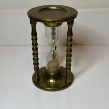 Messing Glas Sanduhr Vintage