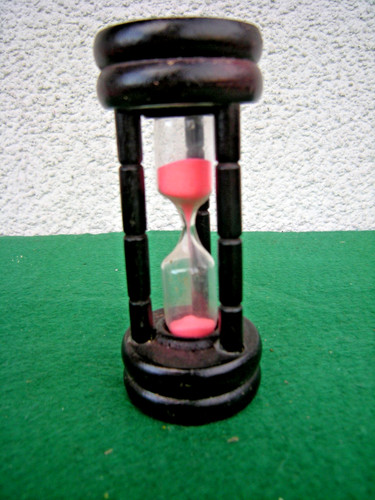 Antike sanduhr holz - sanduhr,